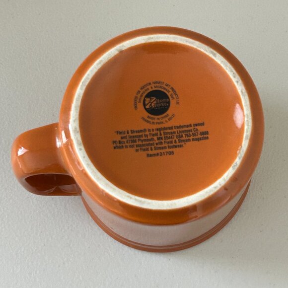 Black Labrador Retriever Dog Mug Field And Stream Coffee Cup Orange Man Cave - Picture 15 of 16